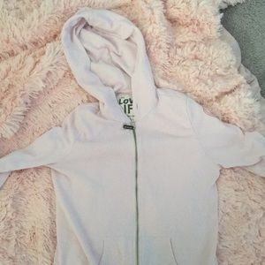 Peace love world I am infinite love zip up hoodie